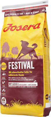 Josera Festival 0.9kg Trockenfutter ohne Gluten für erwachsene Hunde mit Mais, Geflügel und Reis