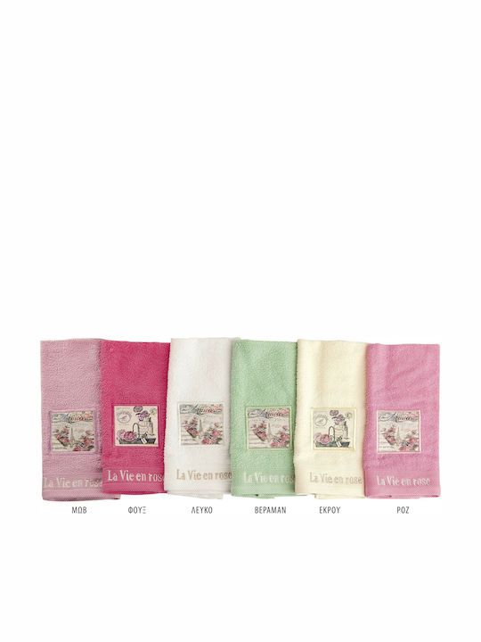 Dimcol Badetuch-Set 2 Stück Vintage Flower 02 Lila