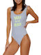 Belair Beachstripe One Piece Swimsuit Navy Blue