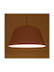GloboStar Upvale Pendant Light Pink Bell with Socket E27 40x24cm