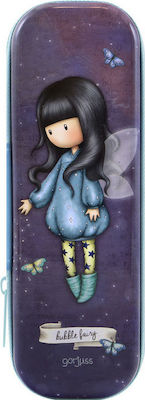 Santoro Gorjuss Zipped Tin Bubble Fairy Pencil Case with 1 Compartment Purple