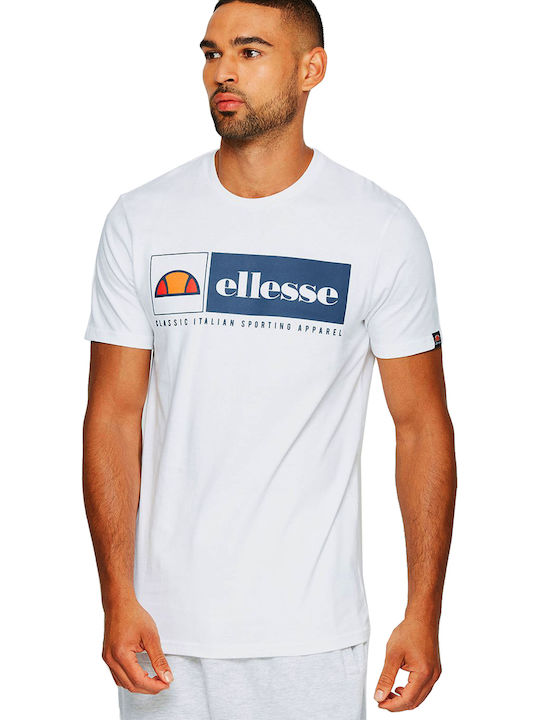 Ellesse Riviera T-shirt Bărbătesc cu Mânecă Scurtă Alb