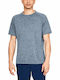 Under Armour Tech Men's Athletic T-shirt Short Sleeve Blue