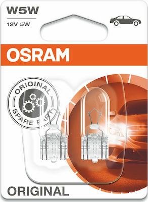 Osram Λάμπες Αυτοκινήτου W5W Original Line W5W 12V 5W 2τμχ