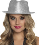 Silver with Strass Carnival Hat