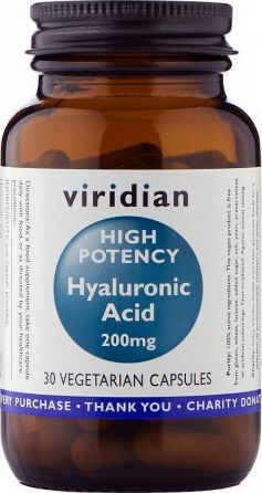 Viridian High Potency Hyaluronic Acid 200mg Συμπλήρωμα για την Υγεία των Αρθρώσεων 30 κάψουλες