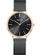 Bering Time Classic Women's Watch with Black Metal Bracelet