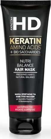 Farcom HD Keratin Nutri Balance Hair Mask για Επανόρθωση με Κερατίνη 250ml