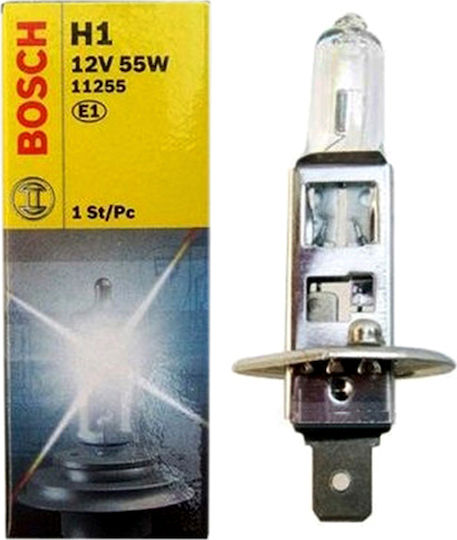 Bosch Lamps Car & Motorcycle H1 Pure Light H1 Halogen 12V 55W 1pcs