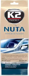 K2 Nuta Wipes Car Window Cleaning Wipes 25pcs