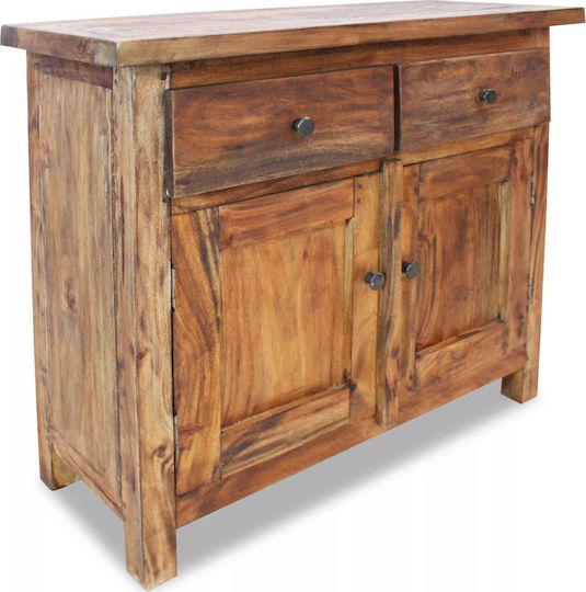 Bufet din Lemn Masiv cu Sertare Lemn reciclat 75x30x65cm Bufet din Lemn Masiv cu Sertare Lemn reciclat 75x30x65cm