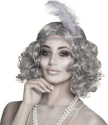 Carnival Wig Curly Gray Charleston