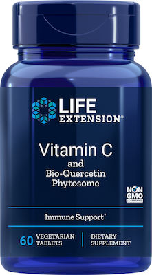 Life Extension Vitamin C & Bio-Quercetin Phytosome Βιταμίνη για Ενέργεια & Ανοσοποιητικό 1000mg 60 φυτικές κάψουλες