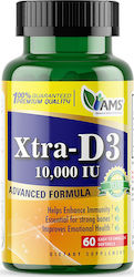 AMS Xtra-D3 Βιταμίνη 10000iu 60 μαλακές κάψουλες AMS Xtra-D3 Βιταμίνη 10000iu 60 μαλακές κάψουλες