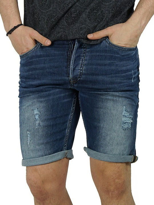 Jack & Jones Men's Shorts Jeans Blue Denim