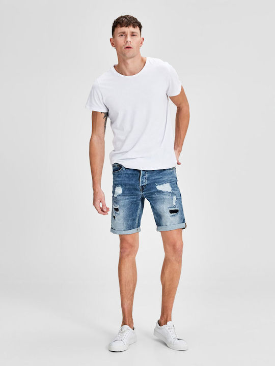 Jack & Jones Men's Shorts Jeans Blue Denim