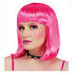 Carnival Wig Straight Pink 30cm