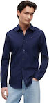 Tommy Hilfiger Μακρυμάνικo Πουκάμισο σε Στενή Γραμμή Navy Μπλε DM0DM04405-002