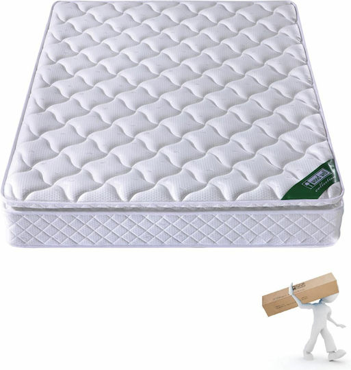 Woodwell Queen Ergonomic Mattress Roll Pack 160x200x30cm with Independent Springs & Topper