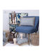 Armchair Blue 63x66x71cm