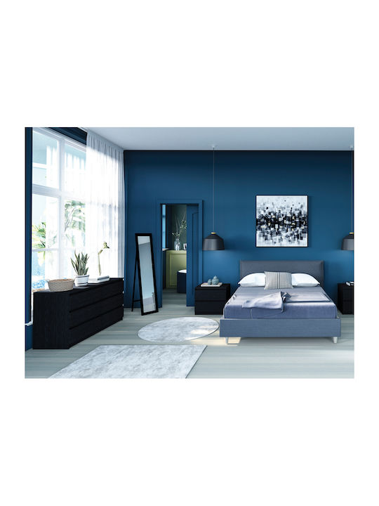 Liberta Simple Καθρέπτης με Μαύρος Ξύλινο Πλαίσιο 146x45cm