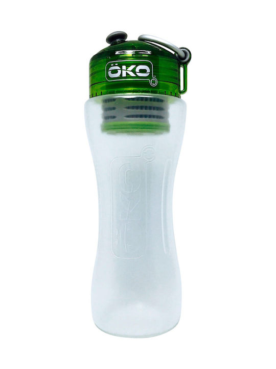 Oko Original Level 2 Sticlă de apă Plastic cu duză și filtru 650ml Transparent Oko Original Level 2 Sticlă de apă Plastic cu duză și filtru 650ml Transparent
