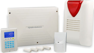 Olympia Electronics BS-468/A/KIT Wireless Alarm System with Motion Detector , 4 Door Sensors , Siren , Hub and Keyboard