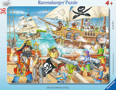 Puzzle pentru Copii Attack of the Pirates pentru 4++ Ani 36buc Ravensburger