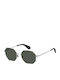 Polaroid Women's Sunglasses with Silver Metallic Frame and Grey Polarized Lenses PLD6067/S 79D/M9