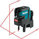 Makita Autonivelant Liniar Nivelă Laser Fascicul Roșu 10.8V cu Domeniu de Lucru 25m