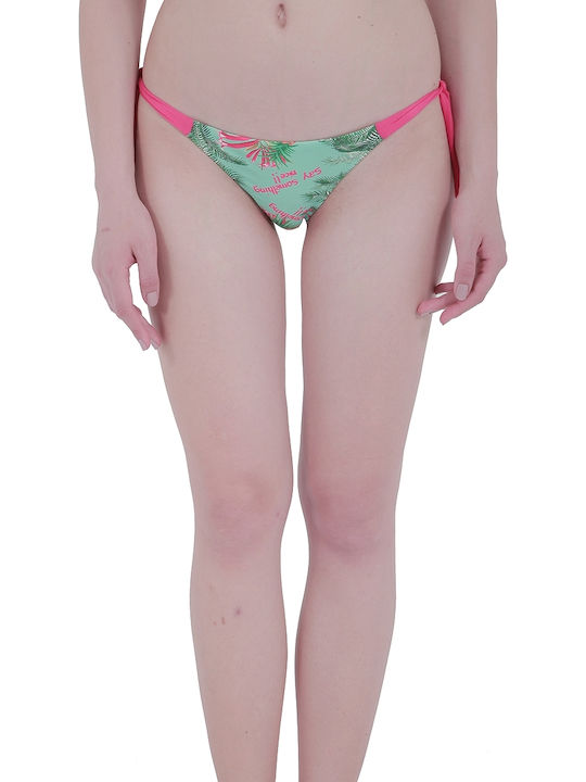 Desigual Luha Bikini Slip with Ties