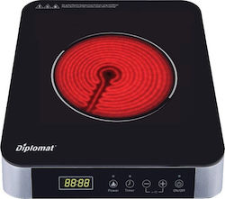 Diplomat DGC A1811 Ceramic Countertop Single Burner Inox