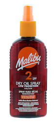 Malibu Dry Oil Sunscreen for the Body SPF2 200ml