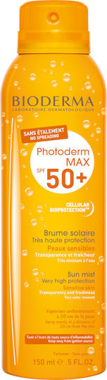 Bioderma Photoderm Max Αδιάβροχο Αντηλιακό Mist Προσώπου & Σώματος SPF50 150ml