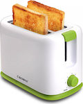 Crown Toaster 2 Schlitze 700W Grün