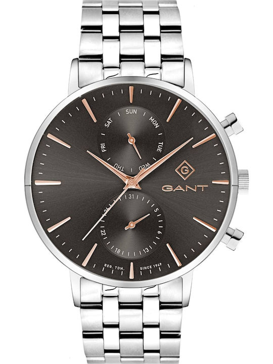 Gant Park Hill Men's Watch 43.5mm Battery with Silver Metal Bracelet