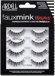 Ardell Faux Mink Wispies False Lashes in Black color Demi Wispies 4pcs