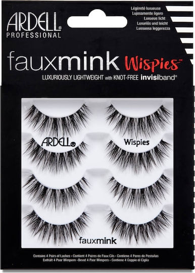 Ardell Faux Mink Wispies False Lashes Multipack 4pcs