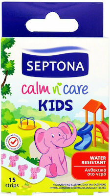 Septona Wasserdicht Selbstklebende Bandagen Calm n' Care Kids Kinder 15Stück