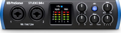 Presonus Studio 24c USB to PC External Audio Interface