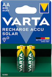 Varta Recharge Accu Solar AA 800mAh 1.2V 2τμχ