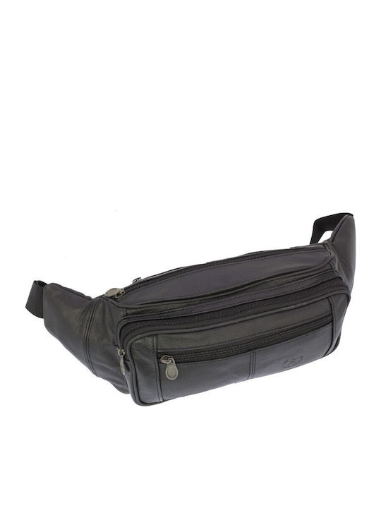 Leather Waist Bag Black