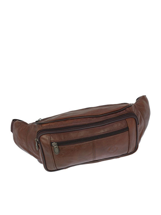 Annie Leather Leather Waist Bag Brown