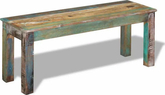 Πάγκος Τραπεζαρίας 110x35x45εκ. Πολύχρωμη