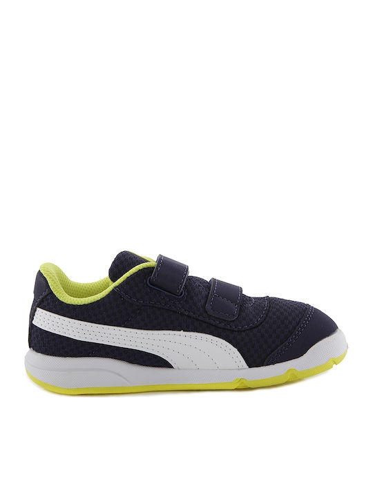 Puma Παιδικό Sneaker Stepfleex 2 με Σκρατς για Αγόρι Navy Μπλε