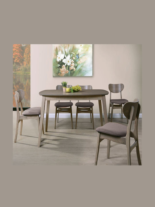 Dom Table Kitchen Wooden Oak 150x90x75cm