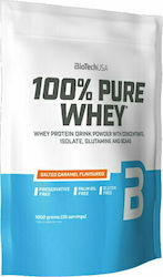 Biotech USA 100% Pure Whey Molkenprotein Glutenfrei mit Geschmack Gesalzenes Karamell 1kg