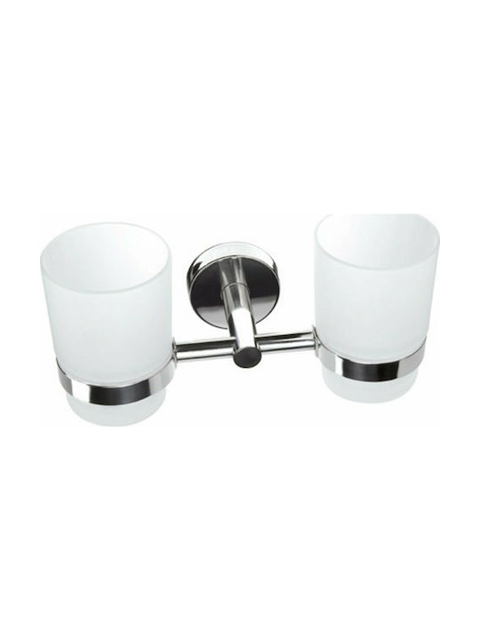 Karag Uno Inox Cup Holder Wall Mounted Silver