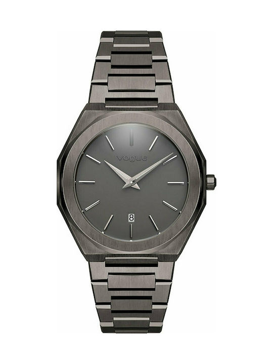 Vogue Tornado Watch with Gray Metal Bracelet