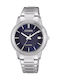 Citizen Eco-Drive Γυναικείο Ρολόι 33mm Μπαταρίας με Ασημί Μεταλλικό Μπρασελέ